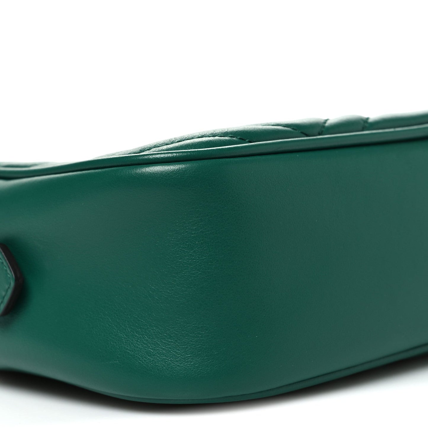 Calfskin Matelasse Small GG Marmont Chain Shoulder Bag Emerald Green