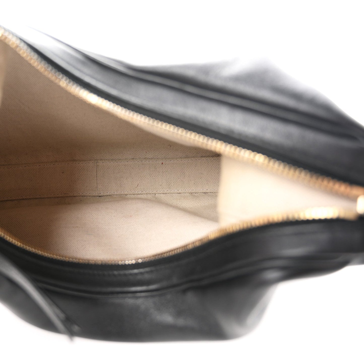 Aria Calfskin Web Large Attache Shoulder Bag Black