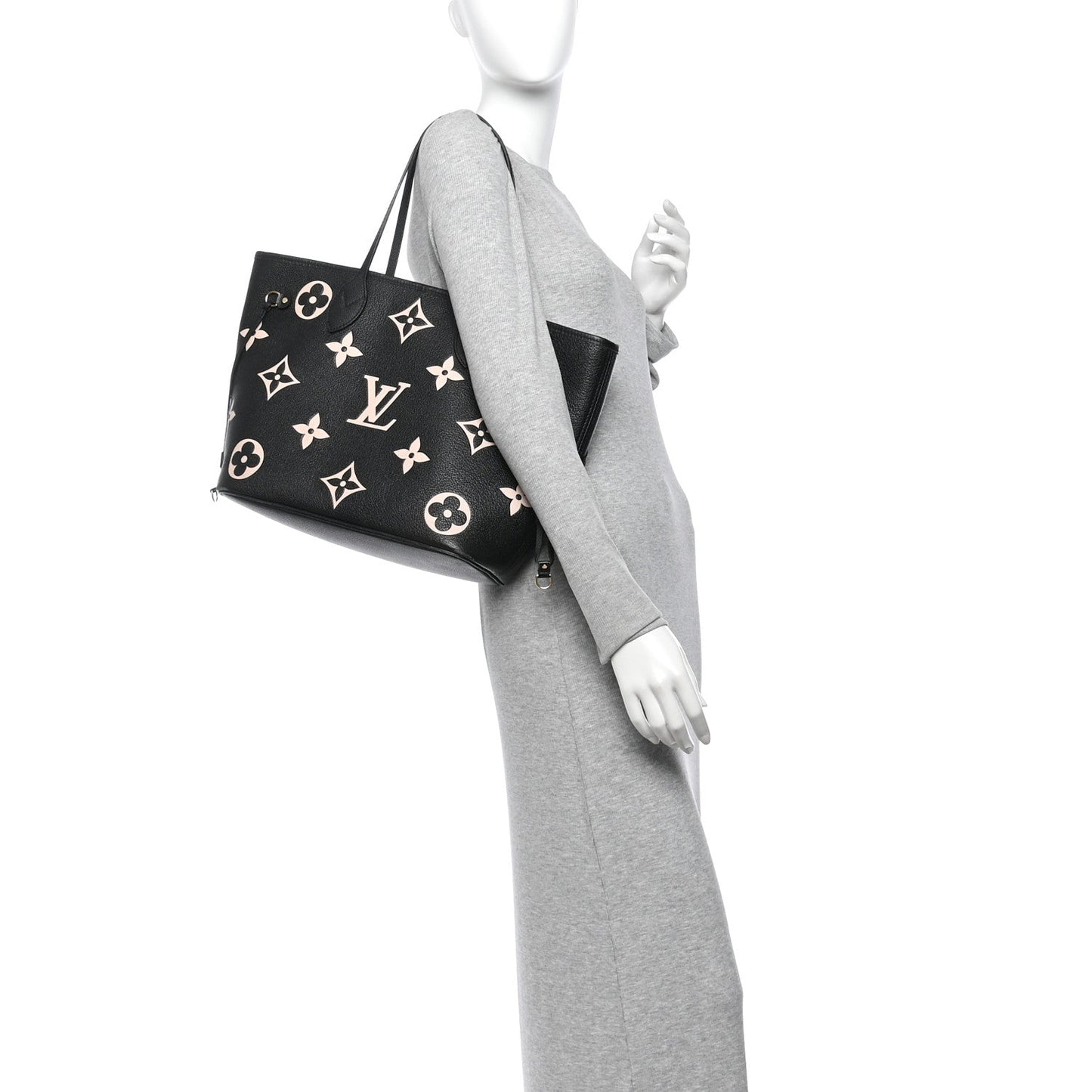 Empreinte Monogram Giant Neverfull MM Black Beige