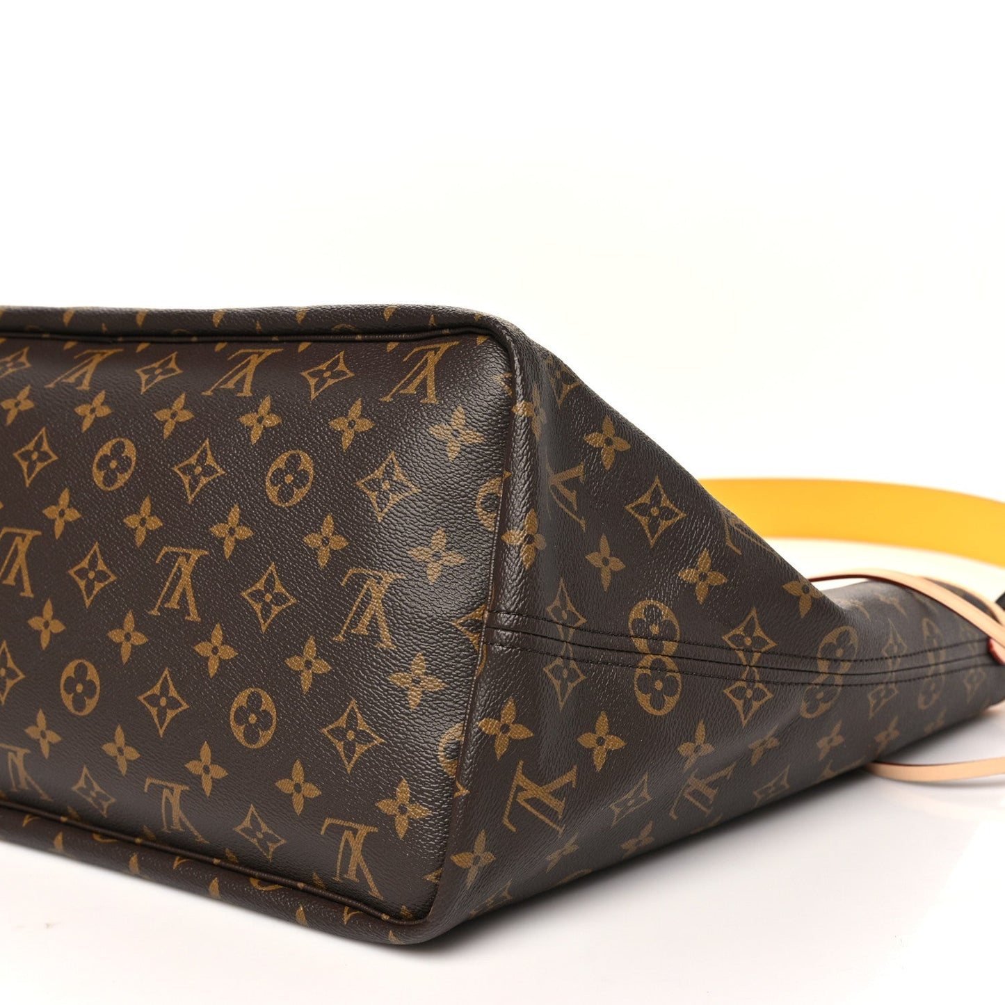 Monogram Stamped Inside Out NYC Neverfull Bandouliere GM Yellow