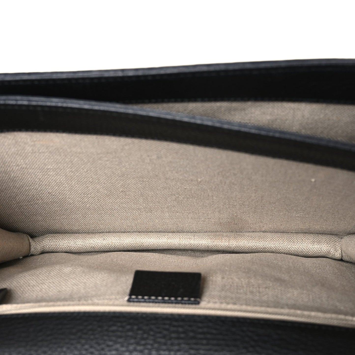 Dollar Calfskin Interlocking G Shoulder Bag Black