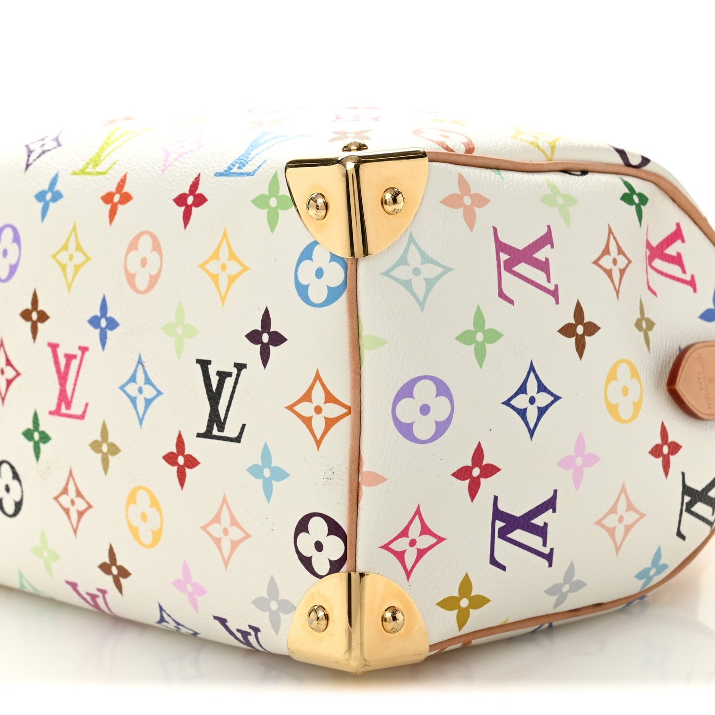LV X TM Monogram Multicolor Speedy Bandouliere 25 White