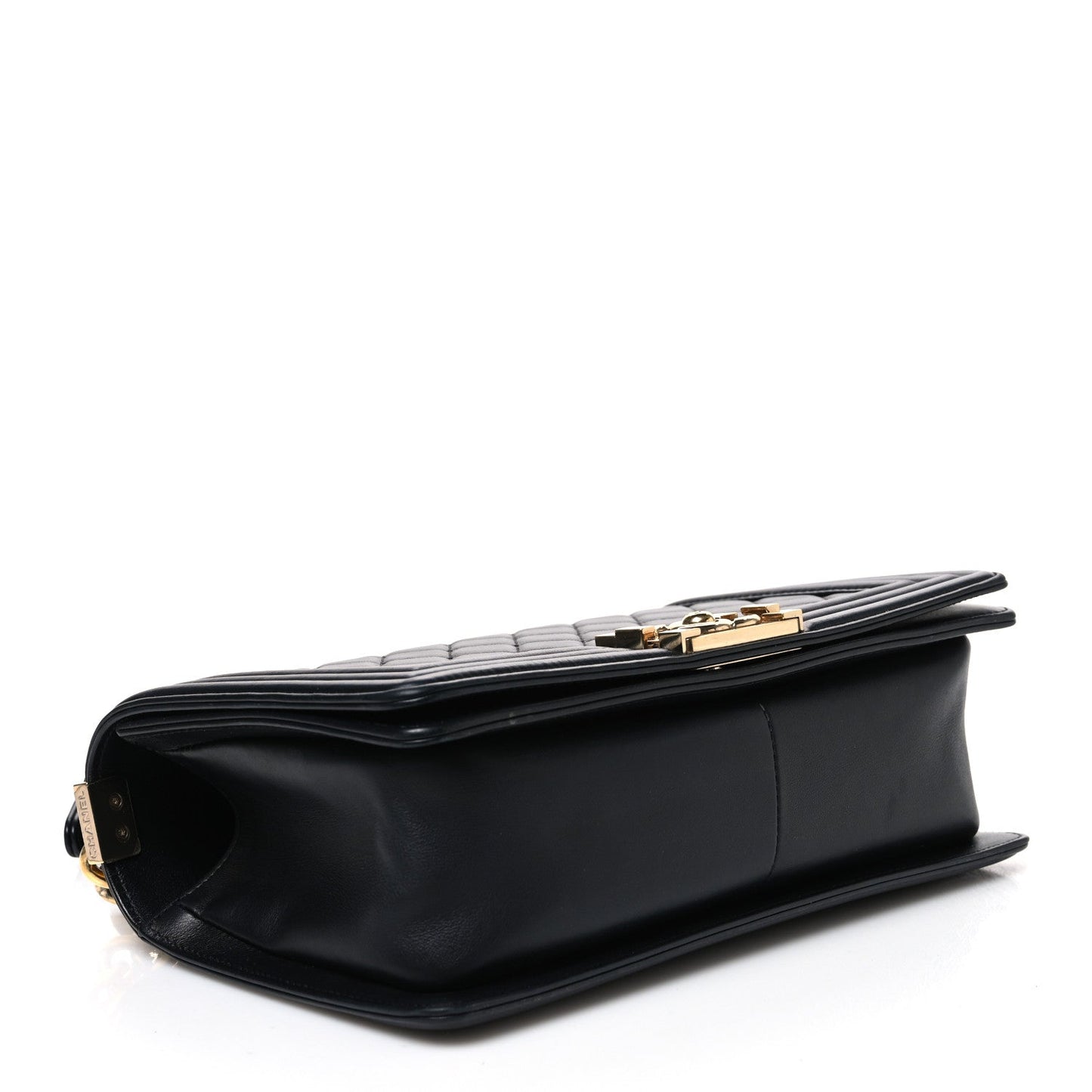 Lambskin Quilted Medium Boy Flap Black