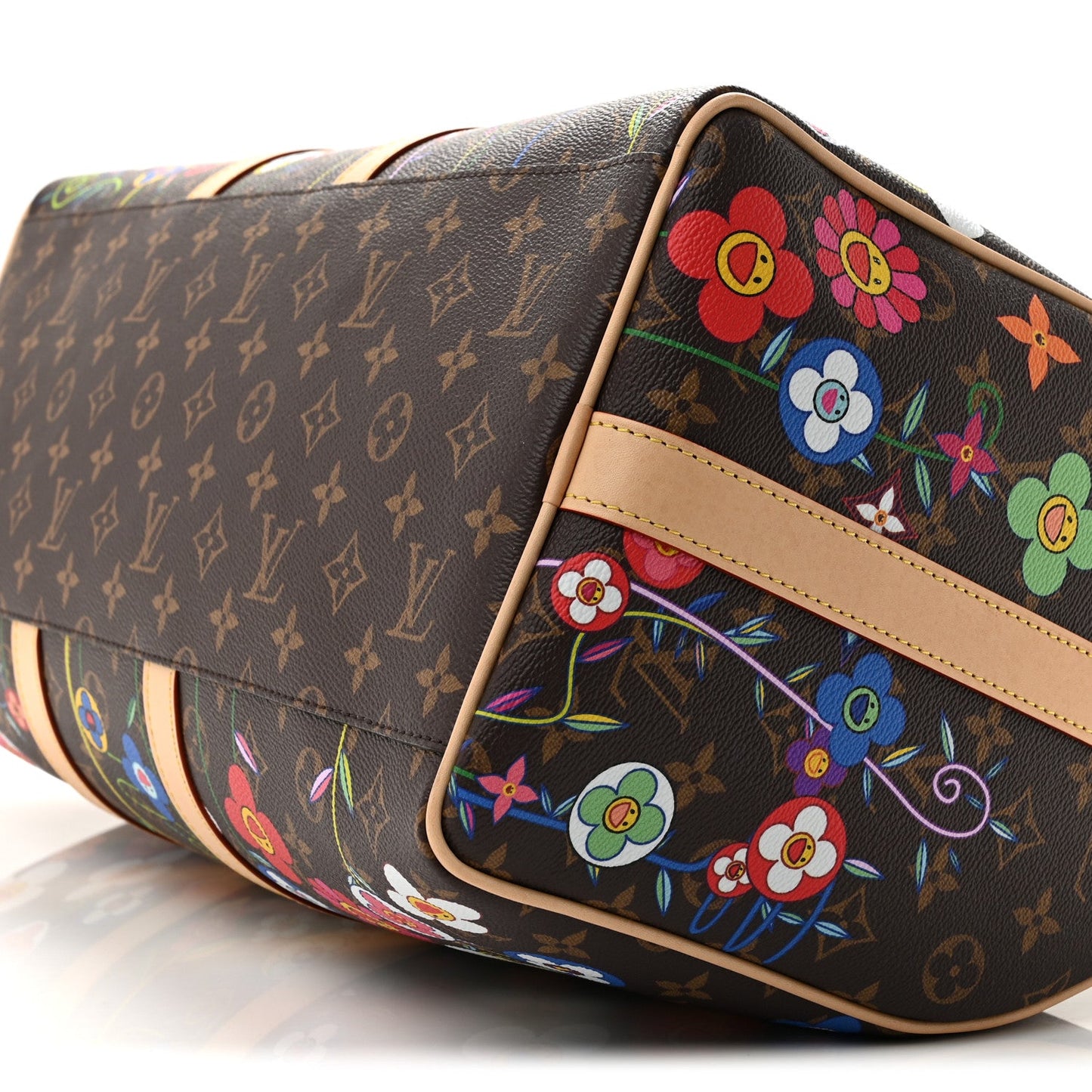 LV X TM Monogram Flowers Keepall Bandouliere 45