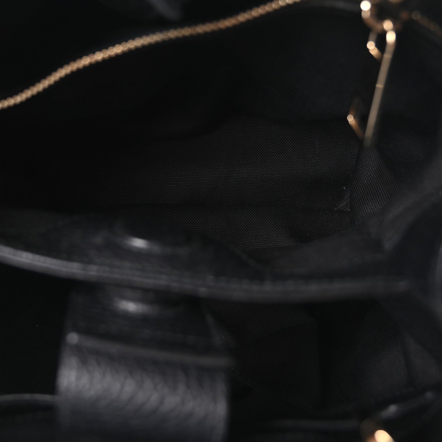 Calfskin Small Bamboo Shopper Tote Black