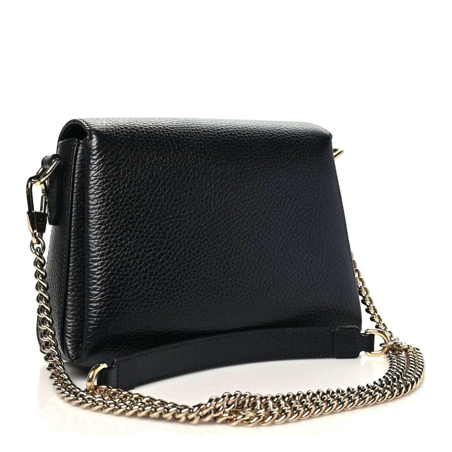 Dollar Calfskin Interlocking G Crossbody Bag Black