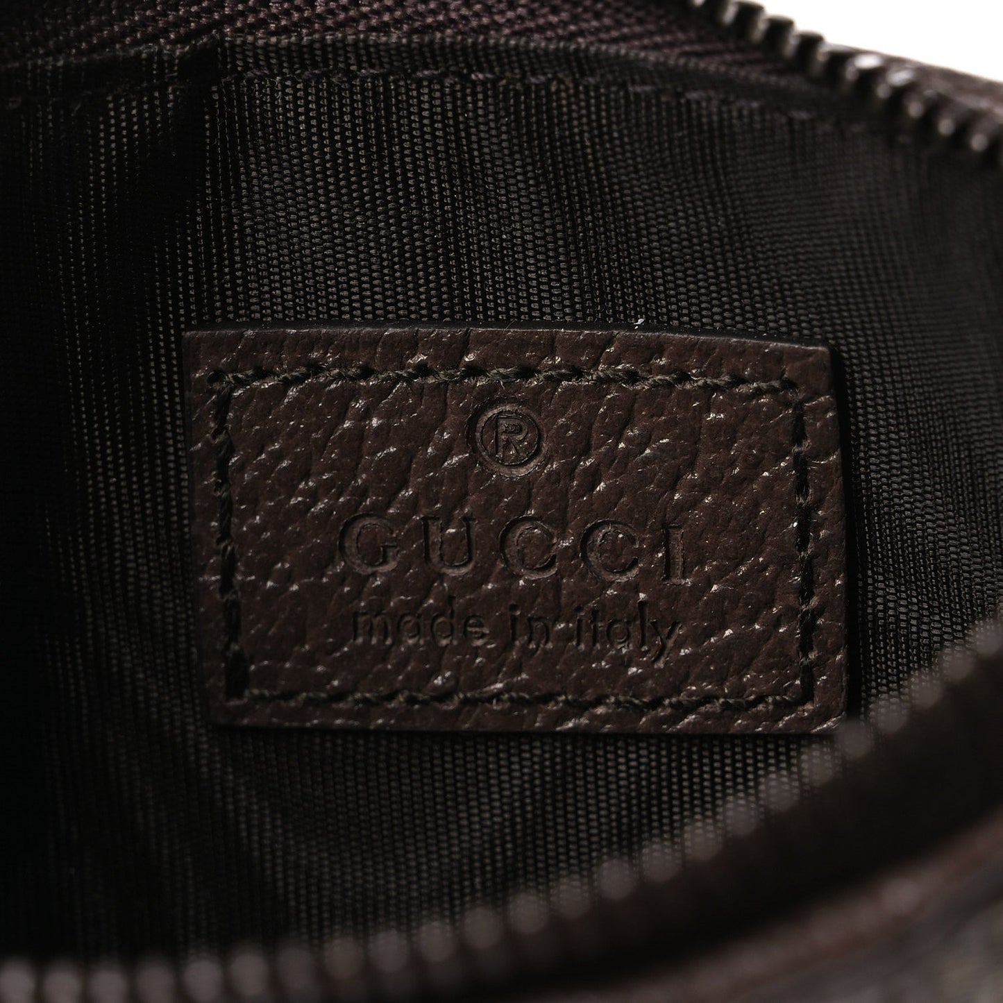 GG Supreme Monogram Web Ophidia Coin Case Brown