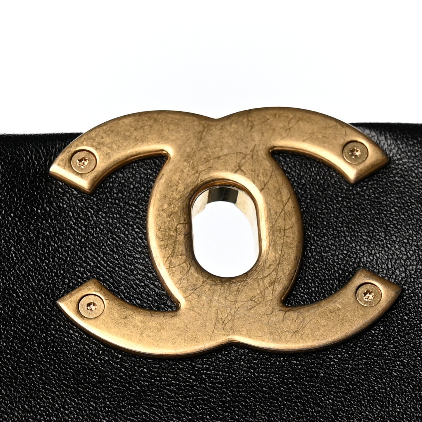 Lambskin  Quilted Large Chanel 19 Flap Black
