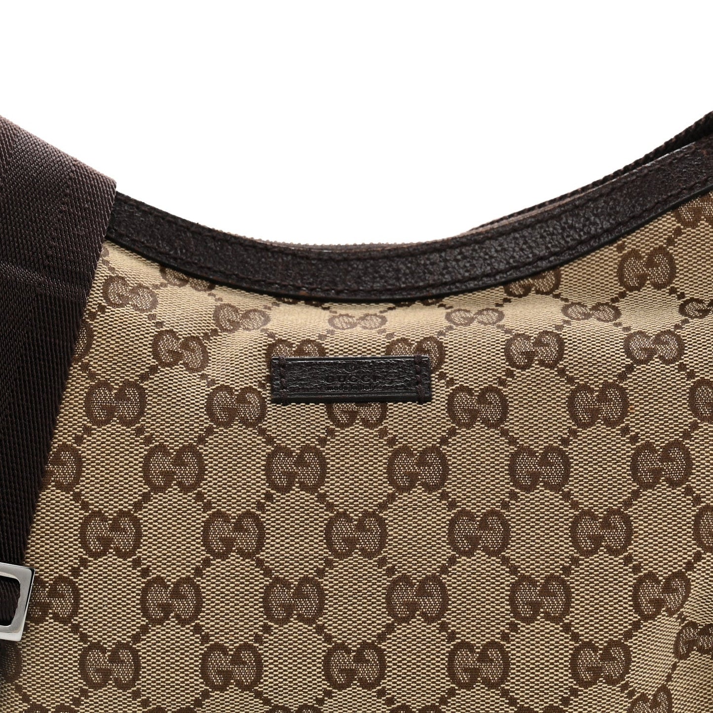 Monogram Medium Half Moon Hobo Dark Brown