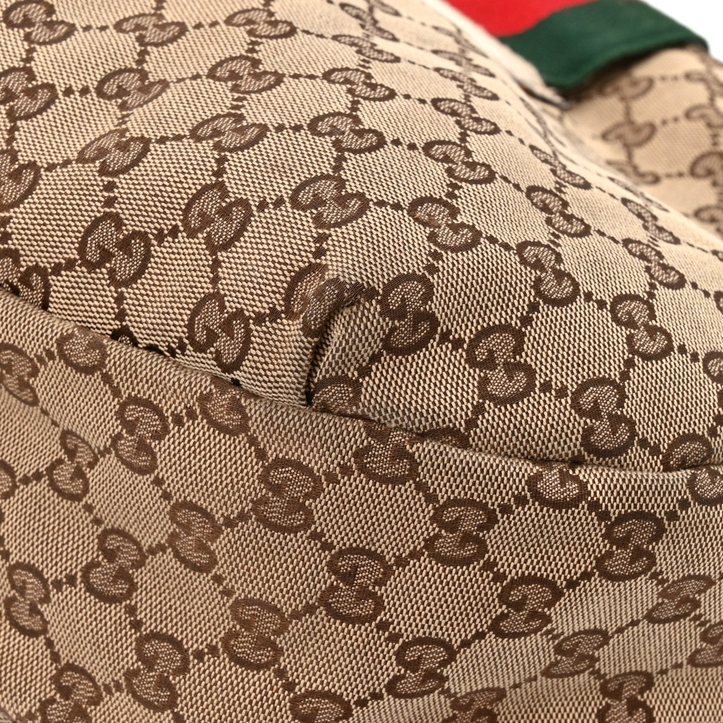 Monogram Large New Ladies Web Hobo Off White
