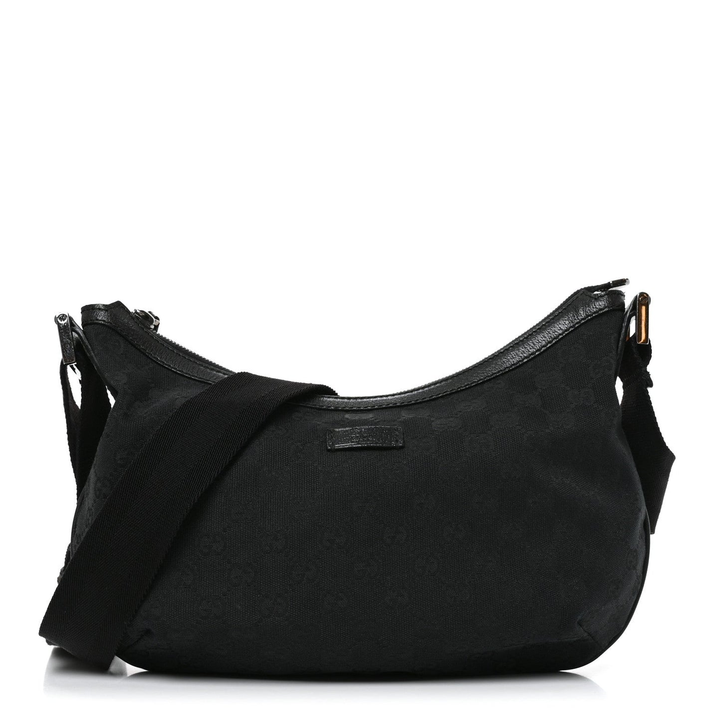 Monogram Medium Half Moon Hobo Black