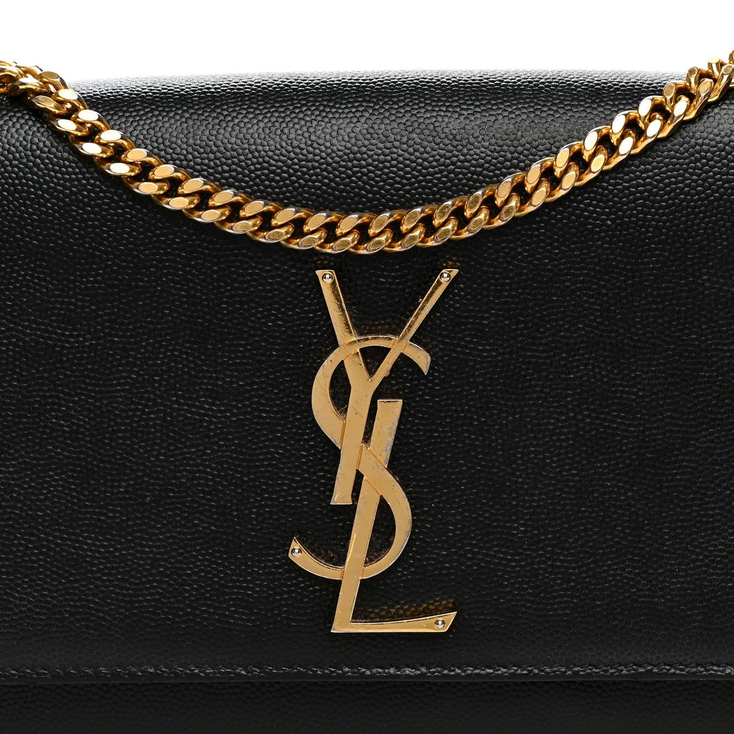 Grain De Poudre Small Monogram Kate Satchel Black