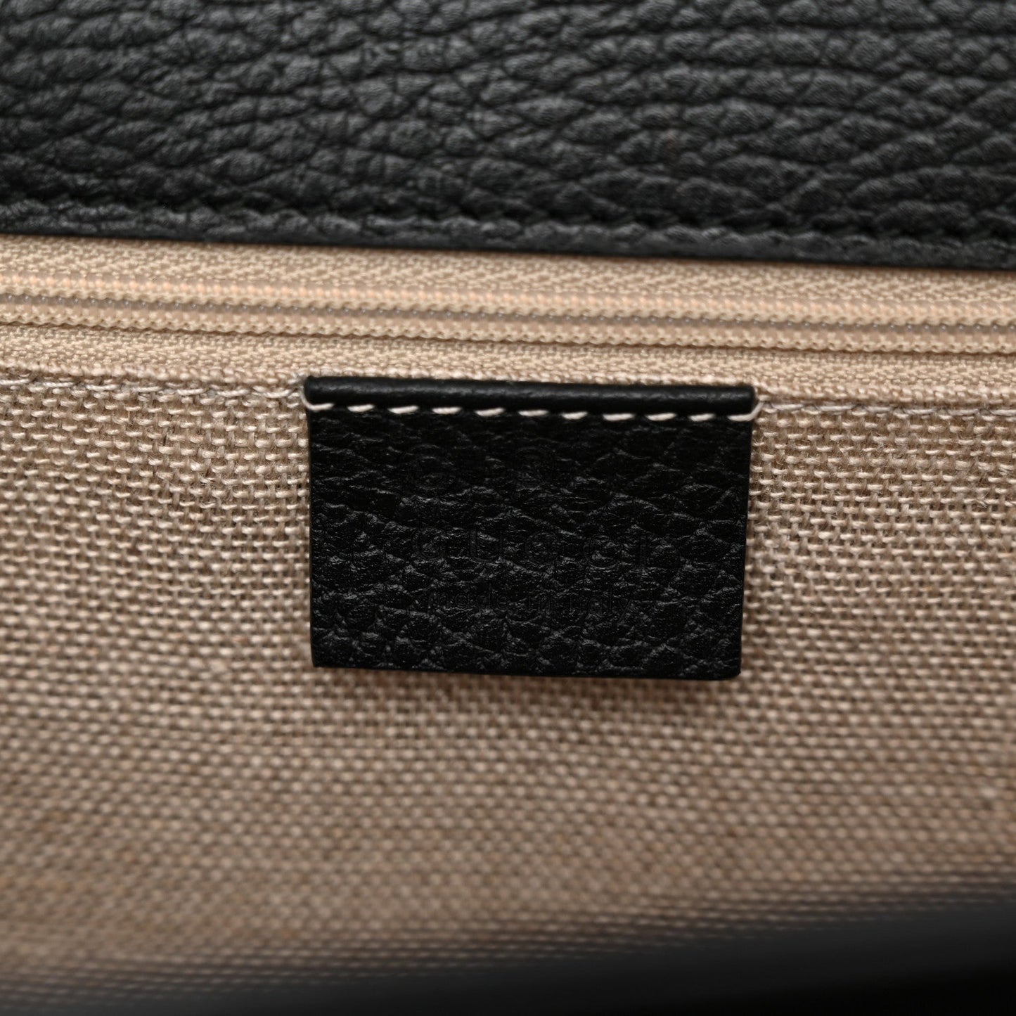 Dollar Calfskin Interlocking G Shoulder Bag Black