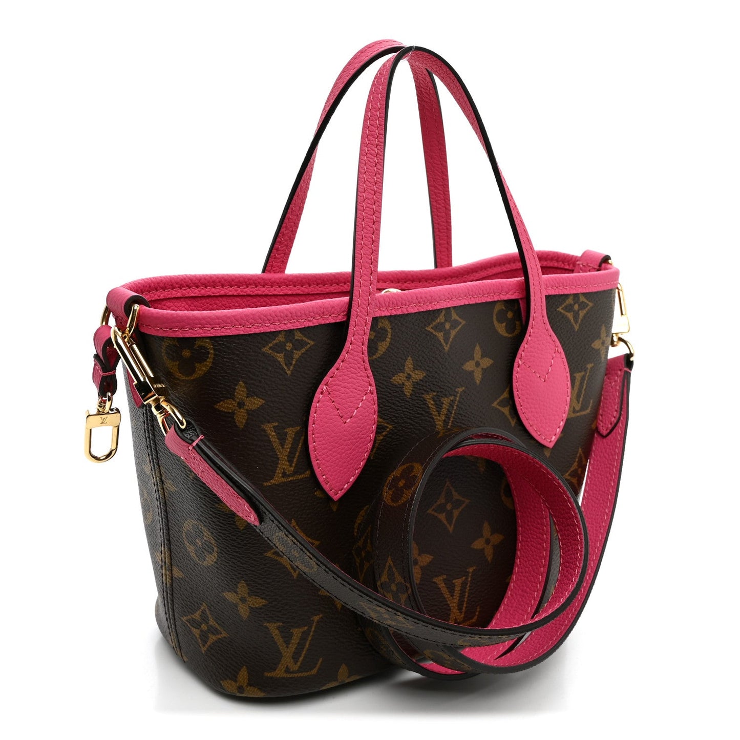 Monogram Neverfull Inside Out Bandouliere BB Rose Pondichery