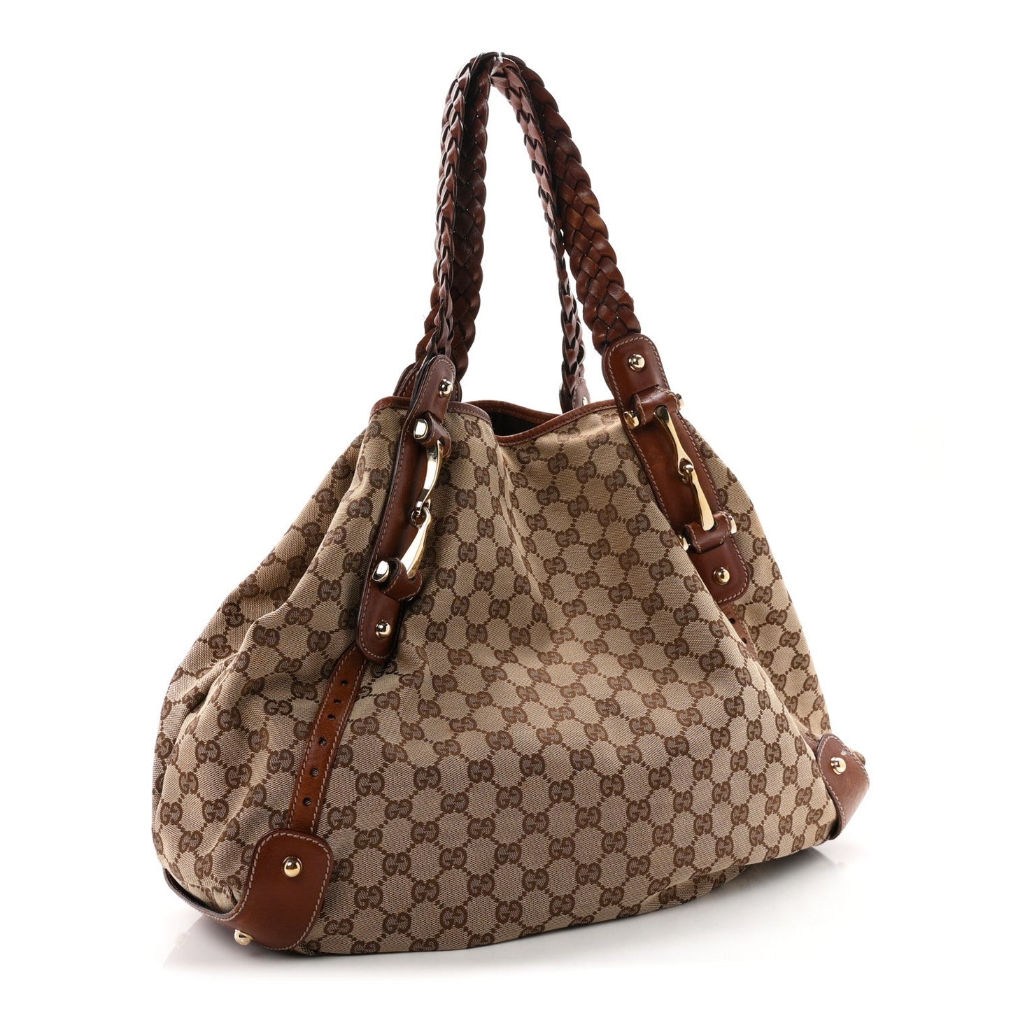 Monogram Medium Pelham Shoulder Bag Brown