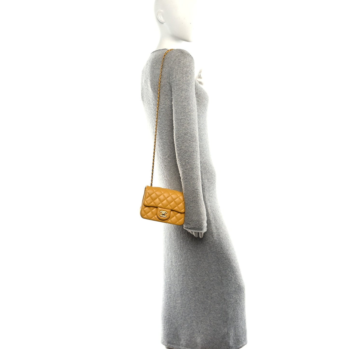 Lambskin Quilted Mini Pearl Crush Flap Juane