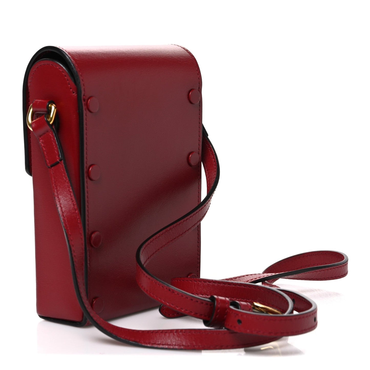 Boarded Plutone Calfskin Mini Horsebit 1955 Crossbody Bag New Cherry Red