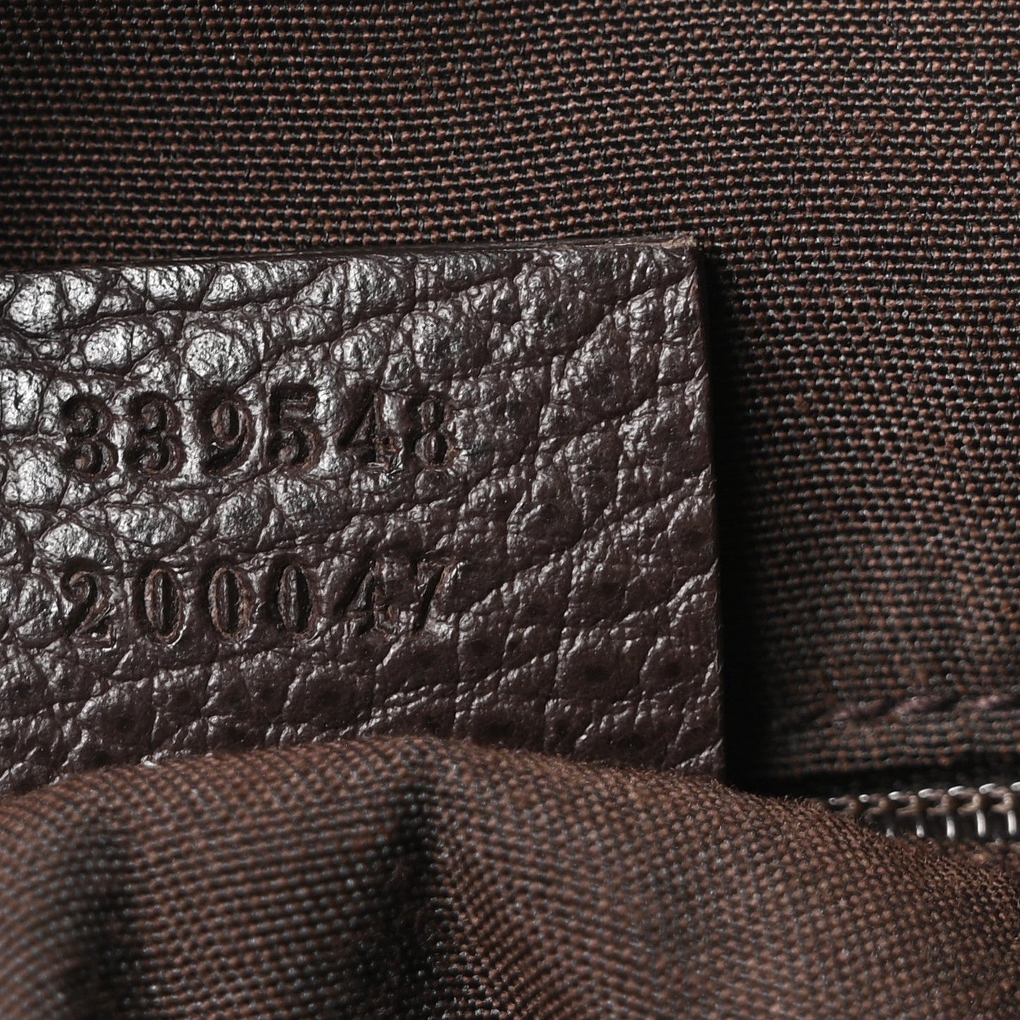 Calfskin Bamboo Top Handle Tote Dark Brown
