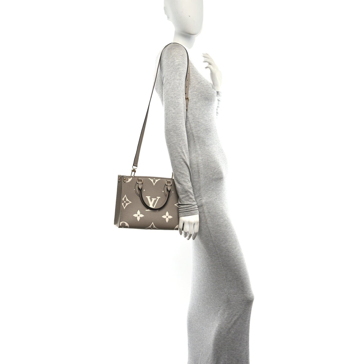 Empreinte Monogram Giant Onthego PM Tourterelle Creme