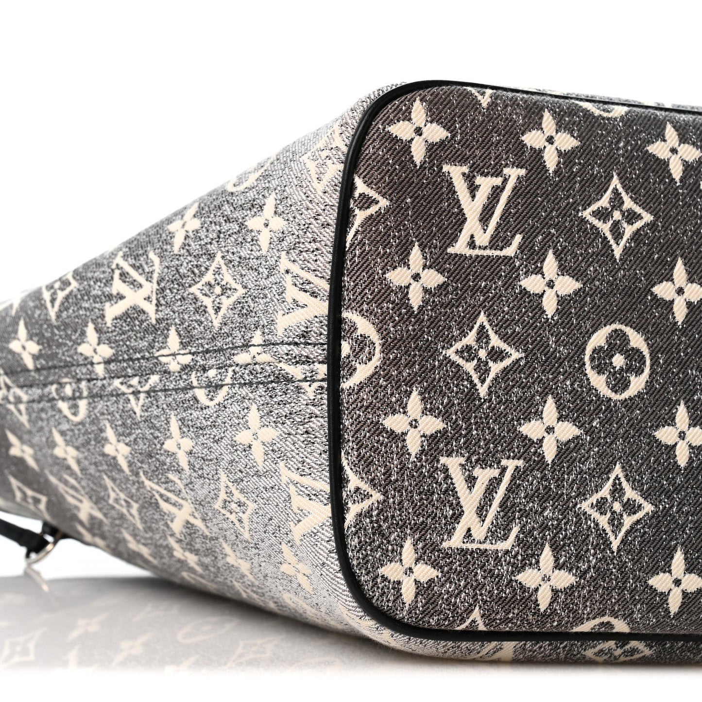 Denim Monogram Jacquard Neverfull MM Grey