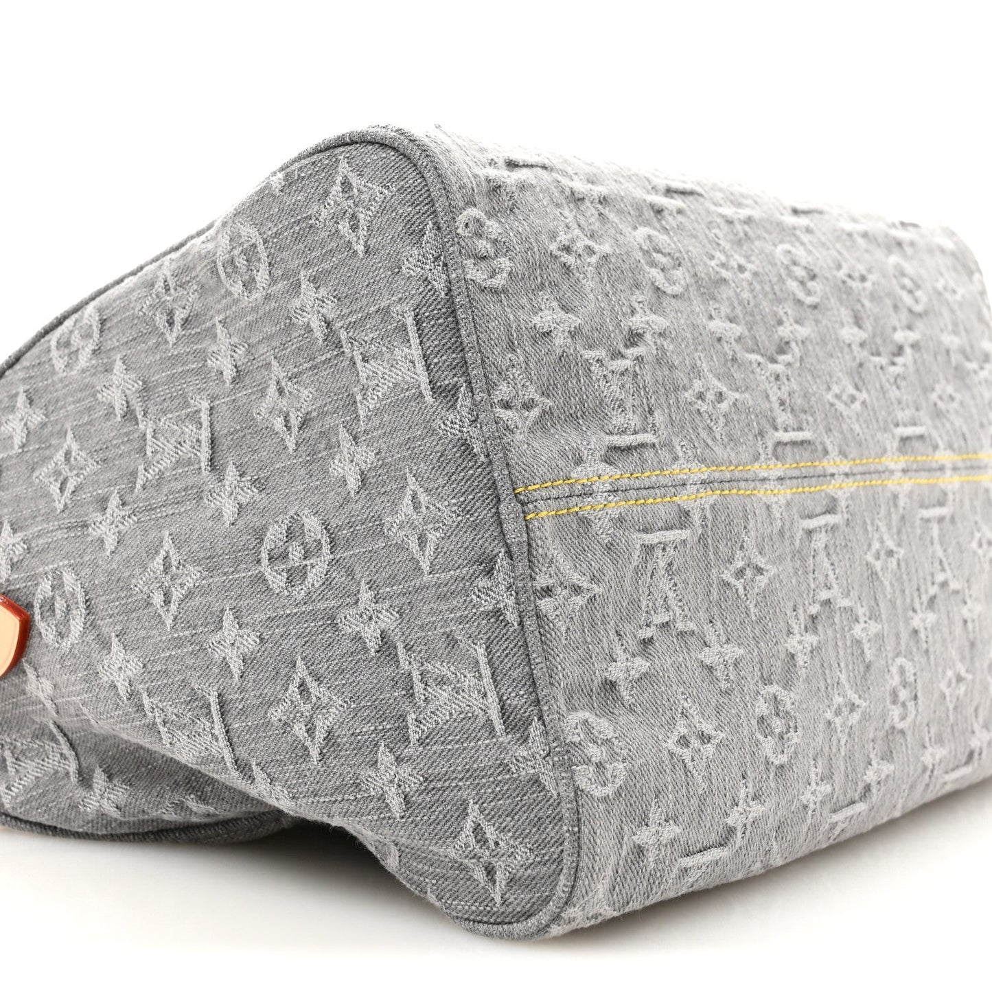 Monogram Denim Speedy Soft 30 Washed Gray