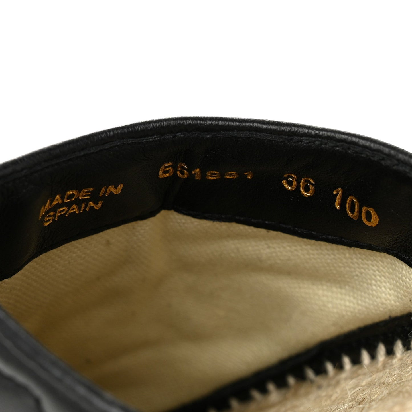 Nappa Matelasse GG Marmont Espadrille Slippers 36 Black