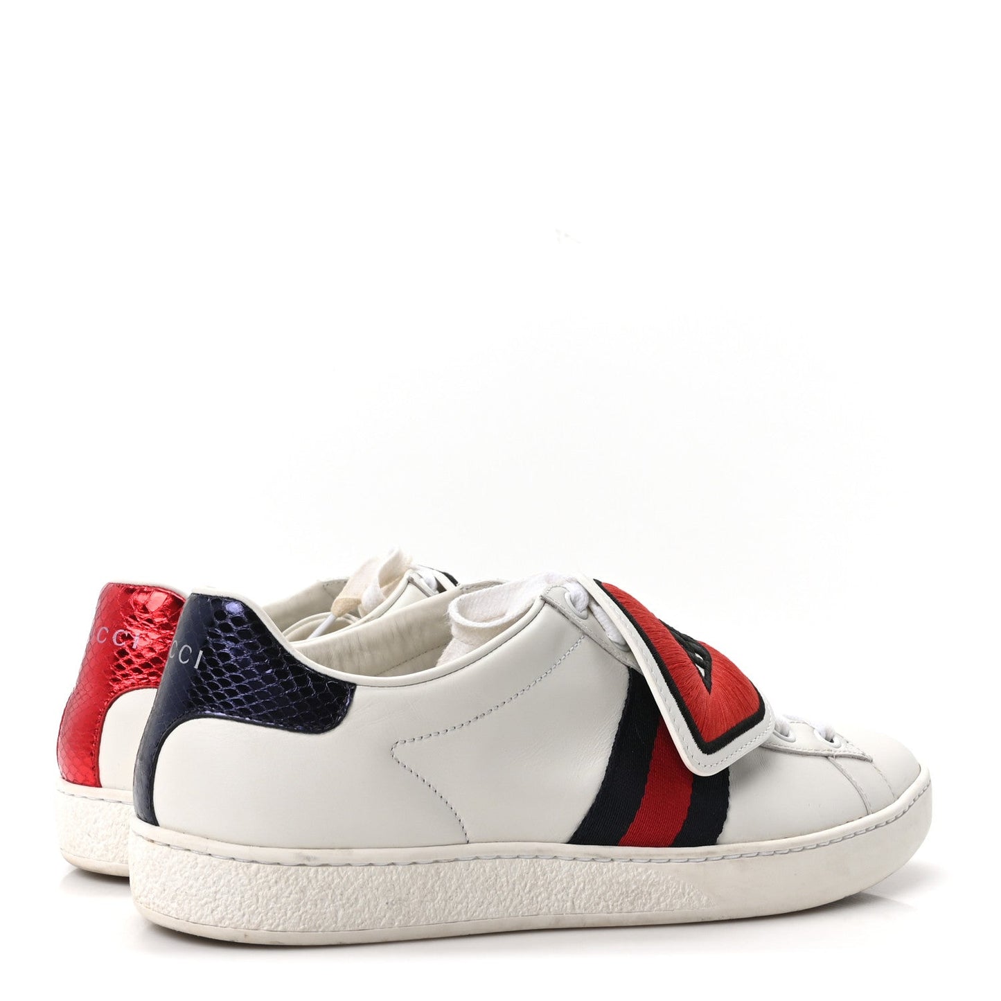 Calfskin Ayers Blind For Love Embroidered Womens Ace Sneakers 39 White