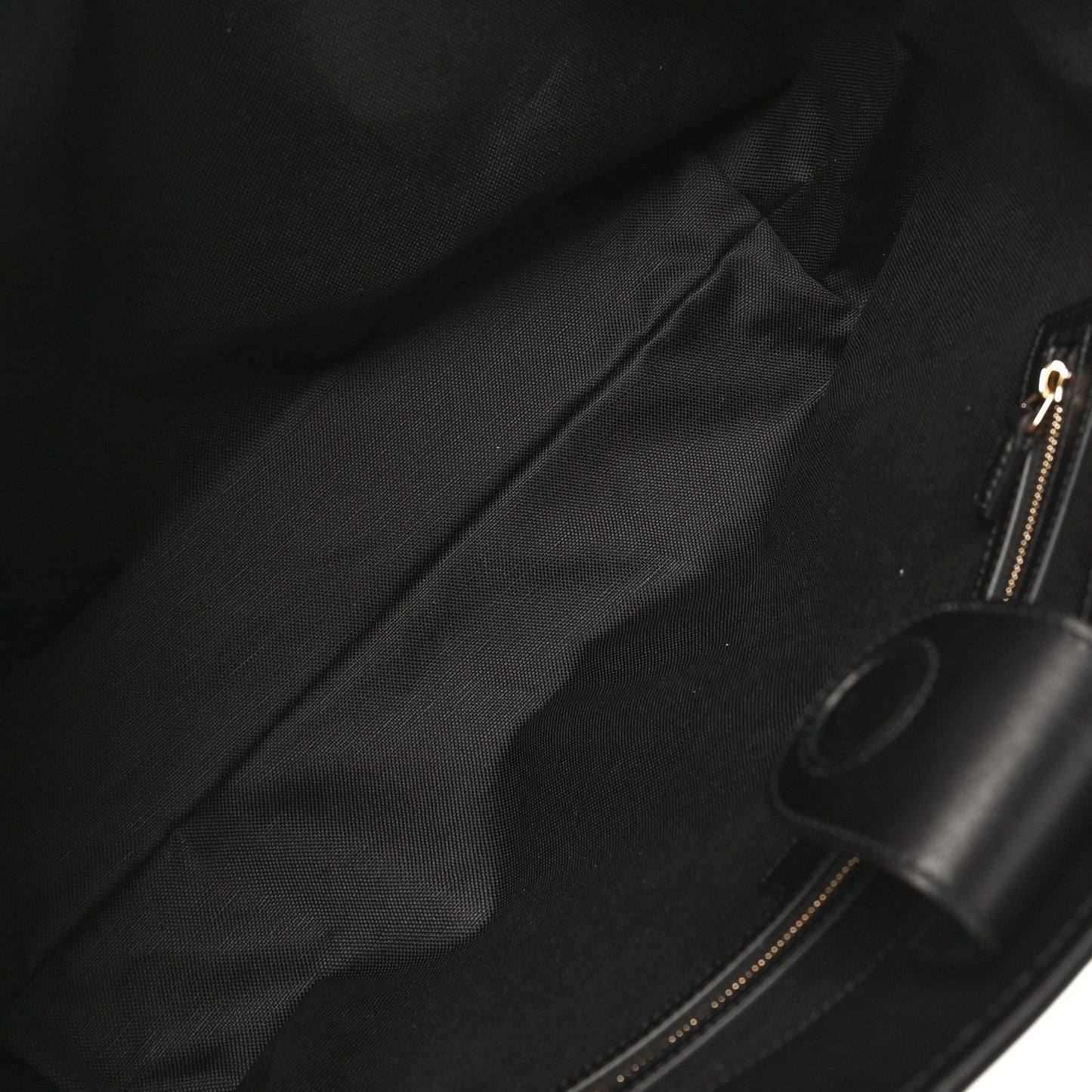 GG Calfskin Embossed Emblem Large Tote Bag Black
