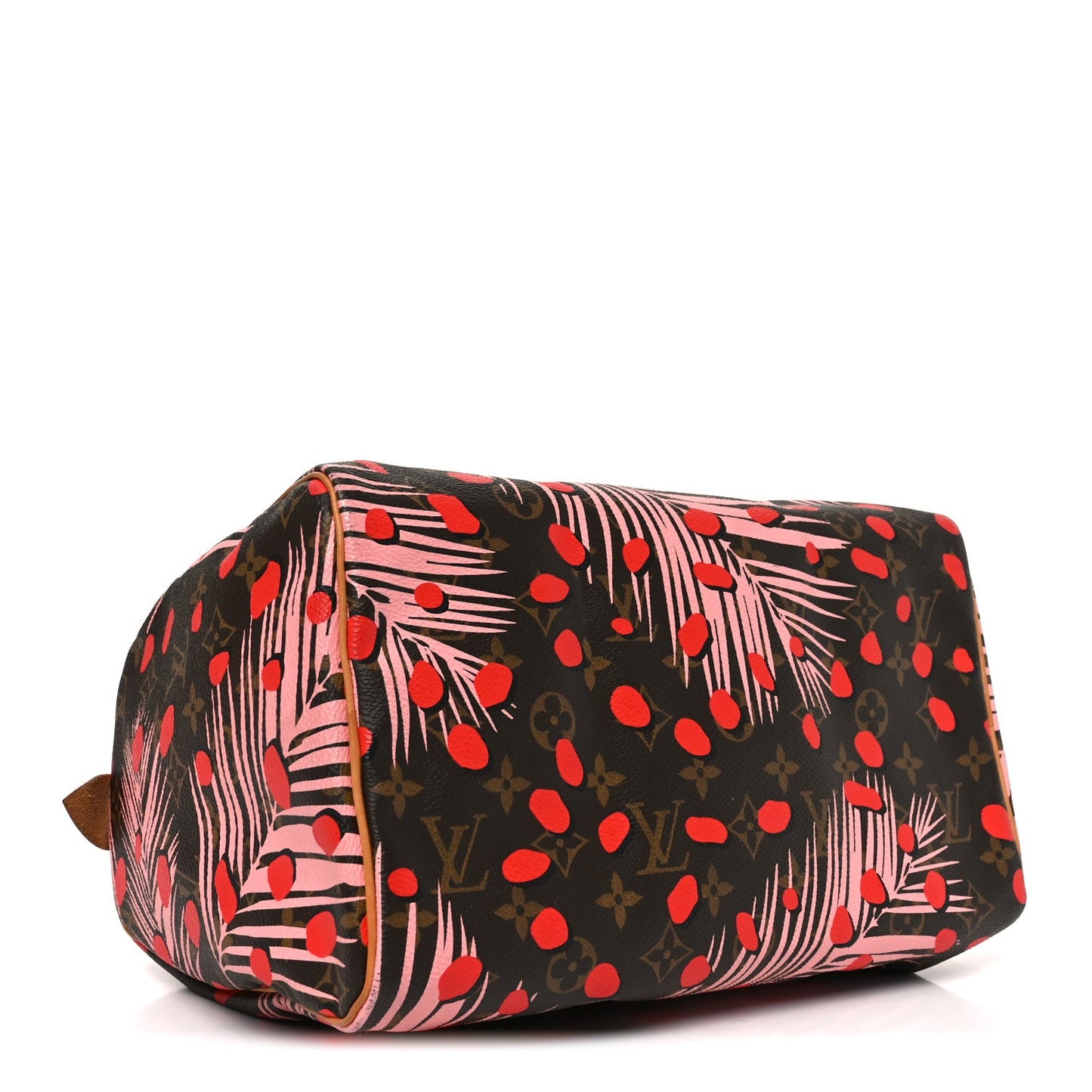 Monogram Jungle Dots Speedy 30 Sugar Pink Poppy