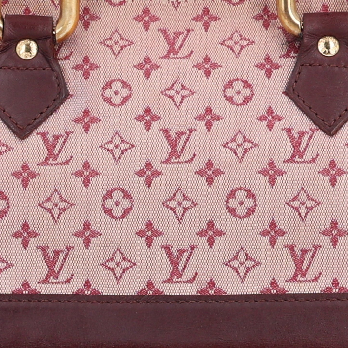 Mini Monogram Alma Long Cherry