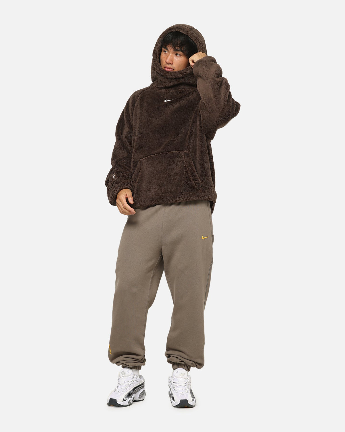 Nike Nocta Fleece CS Sweat Pants Olive Grey
