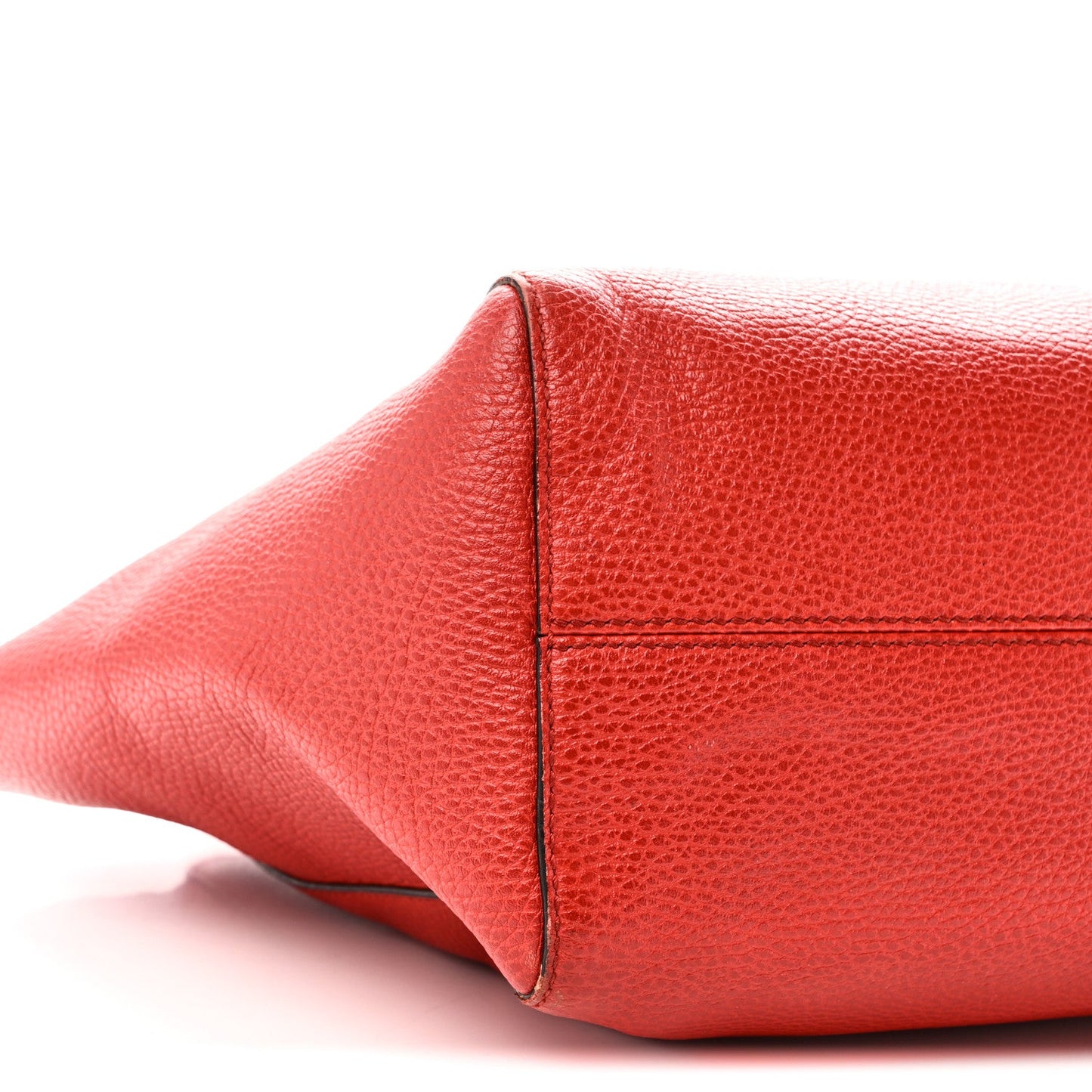 Dollar Calfskin Small Swing Tote Red