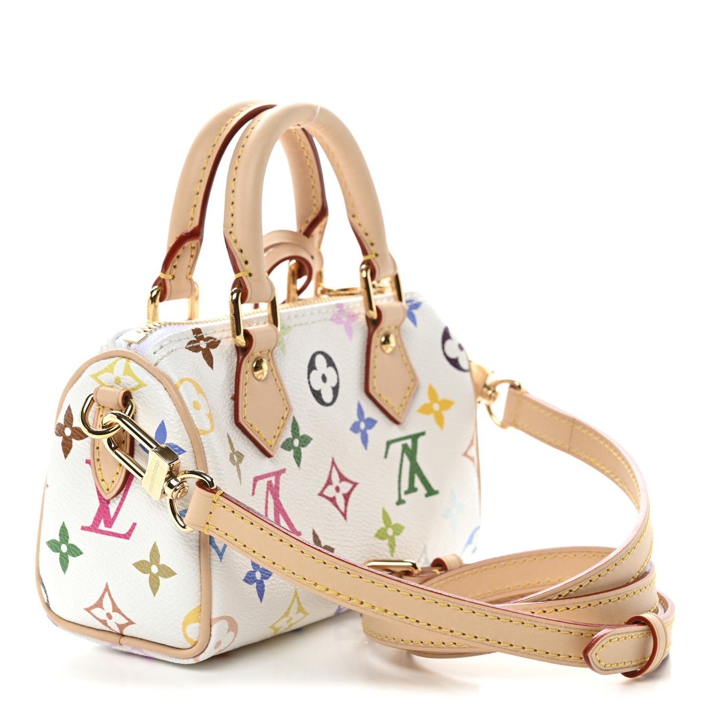LV X TM Monogram Multicolor Nano Speedy White
