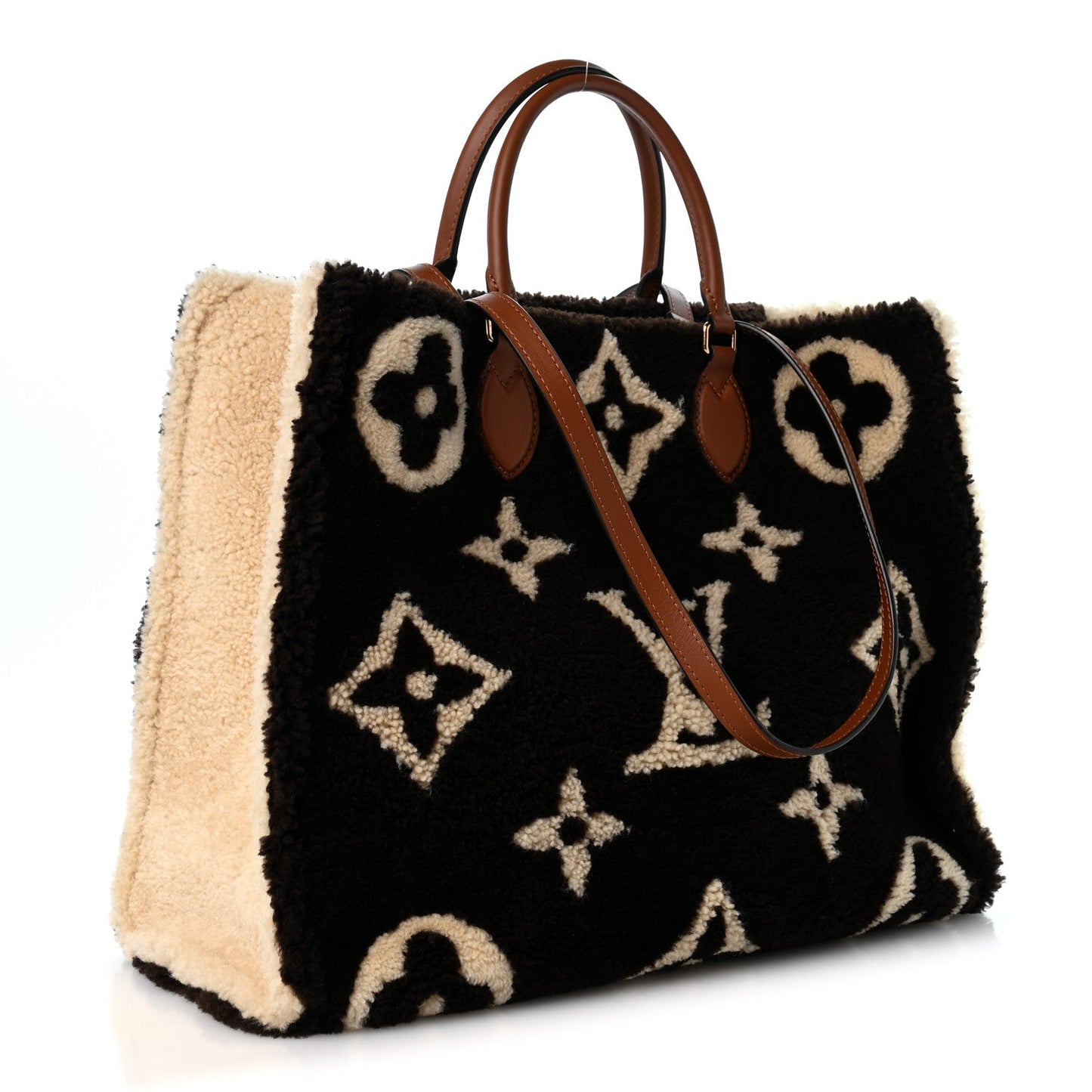 Shearling Monogram Giant Teddy Onthego GM Marron