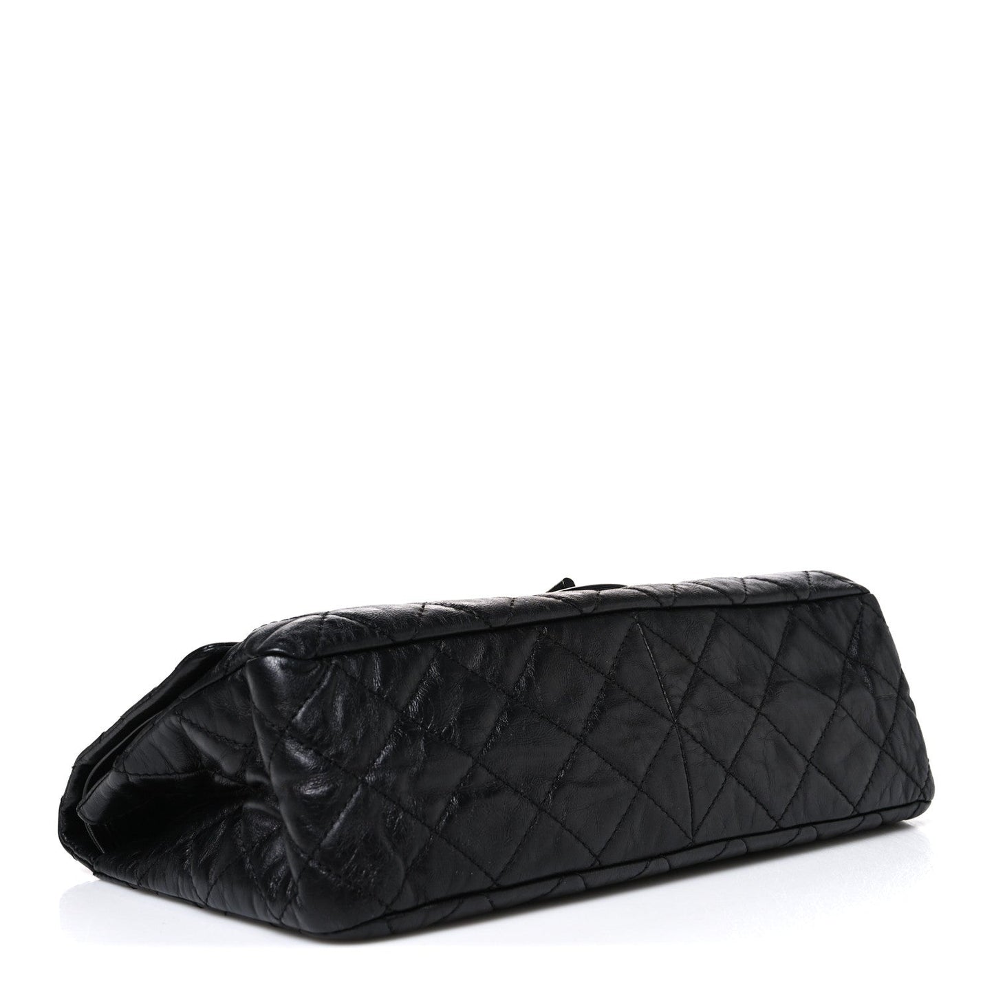 Metallic Aged Calfskin Quilted 2.55 Reissue 227 Flap So Black