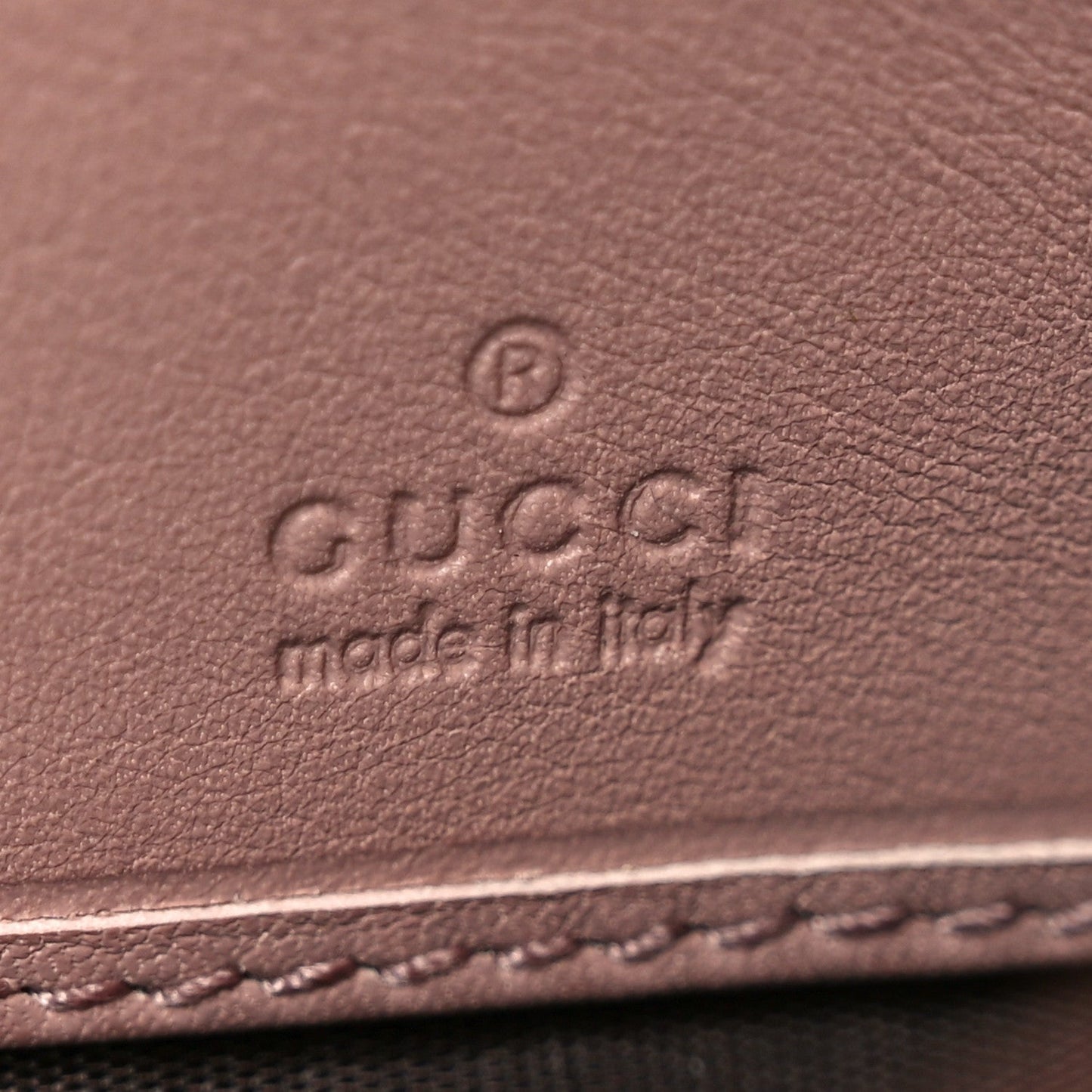 Microguccissima Bow Continental Wallet Soft Pink