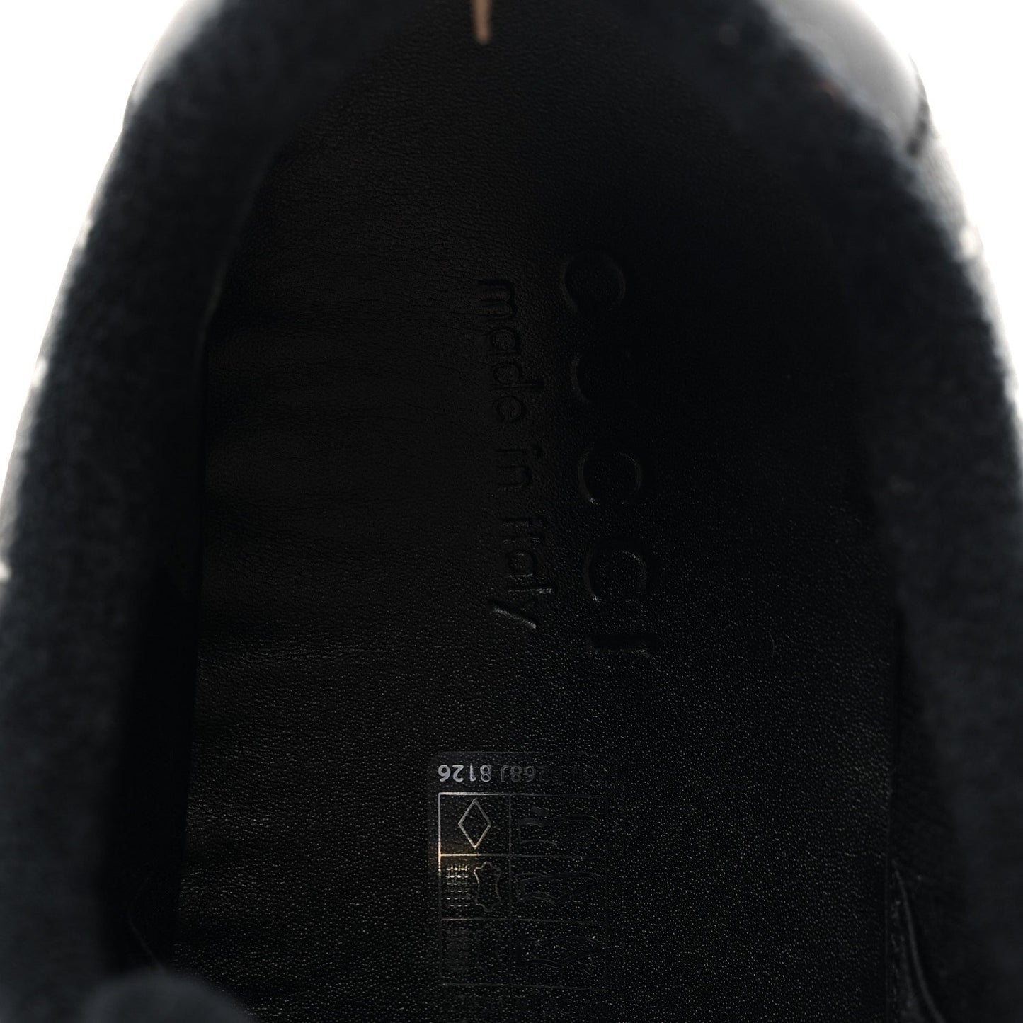 GG Supreme Monogram Miro Soft Calfskin Web Mens Screener Sneakers 8.5 Black Grey Sky
