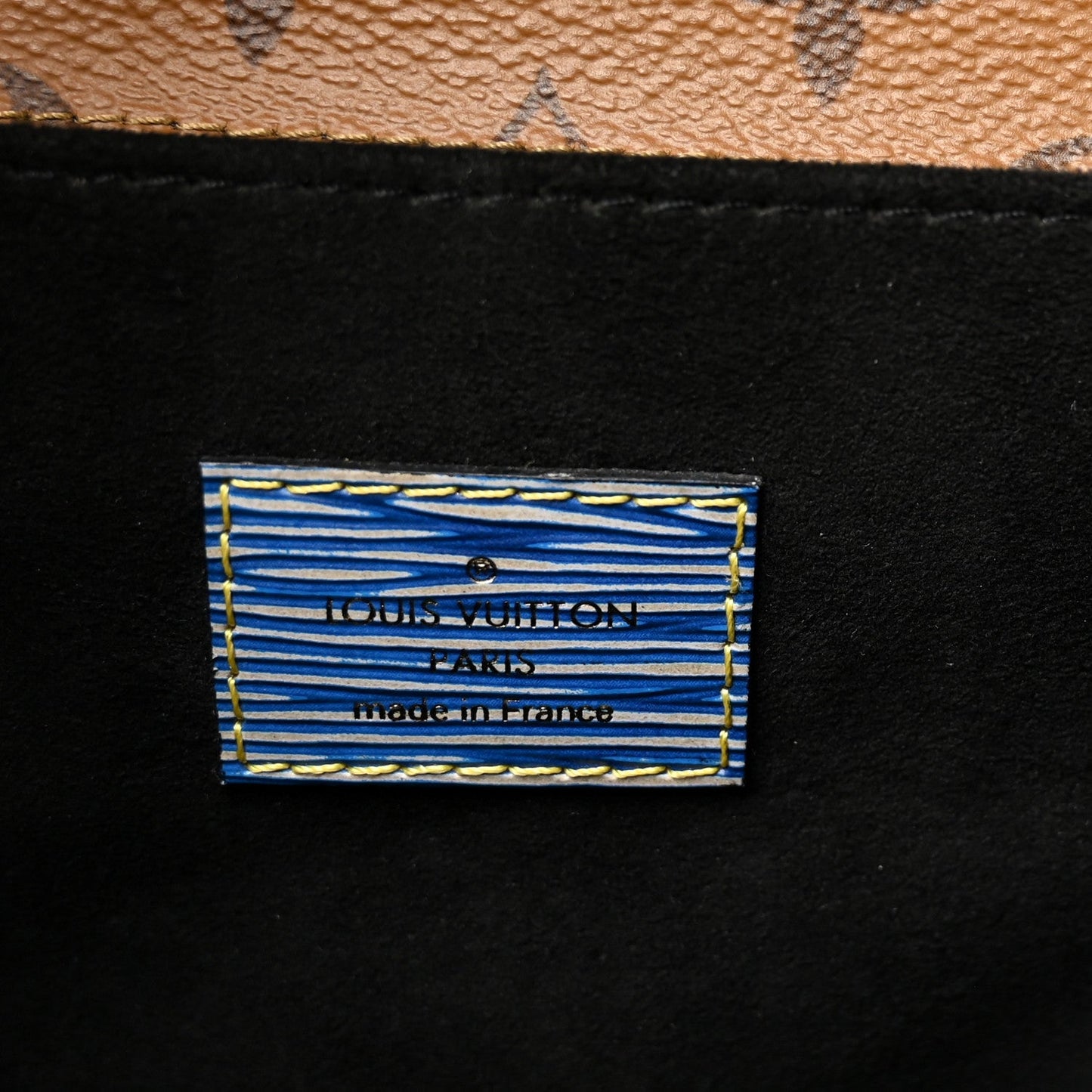 Epi Reverse Monogram Pochette Metis Denim Light