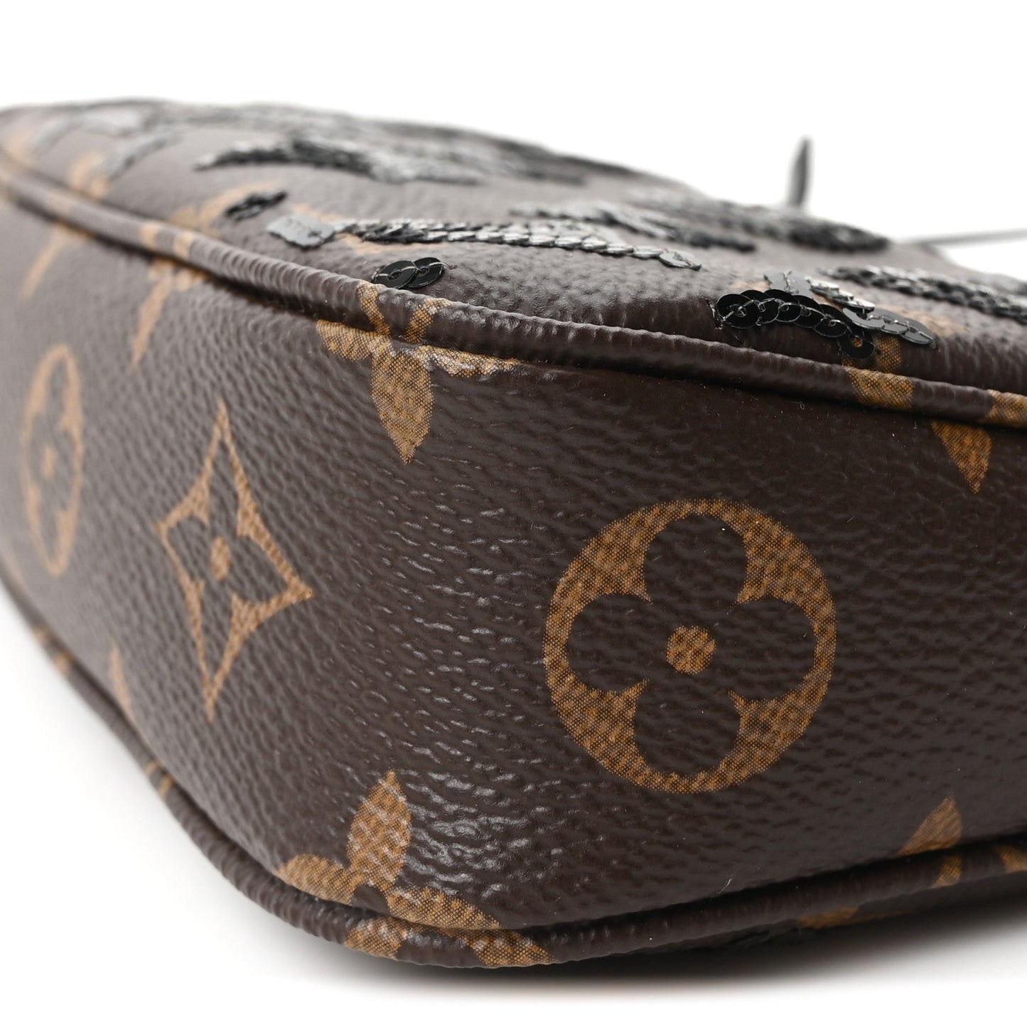 Monogram Sequins Pochette Accessories Black