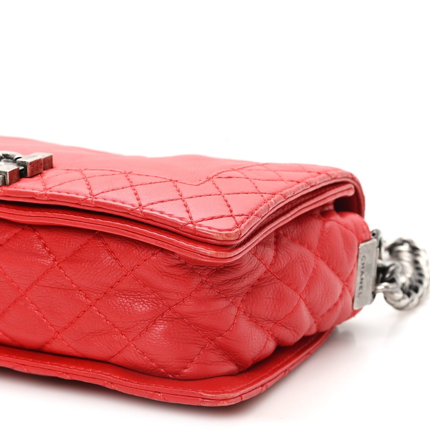 Calfskin Medium Boy Reverso Flap Red