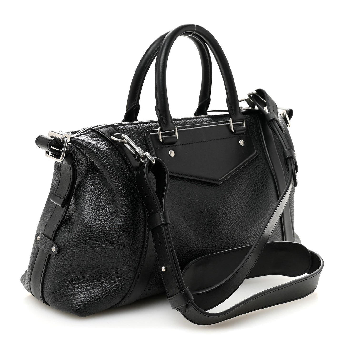 Pixel Lambskin LV Biker MM Black