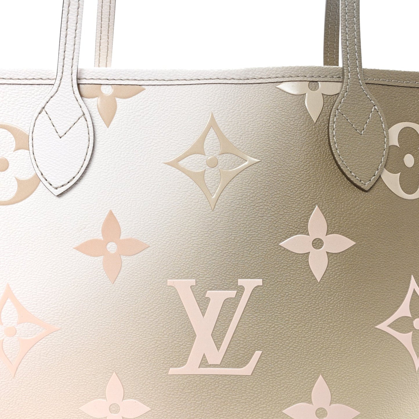Monogram Giant Spring In The City Neverfull MM Sunset Kaki