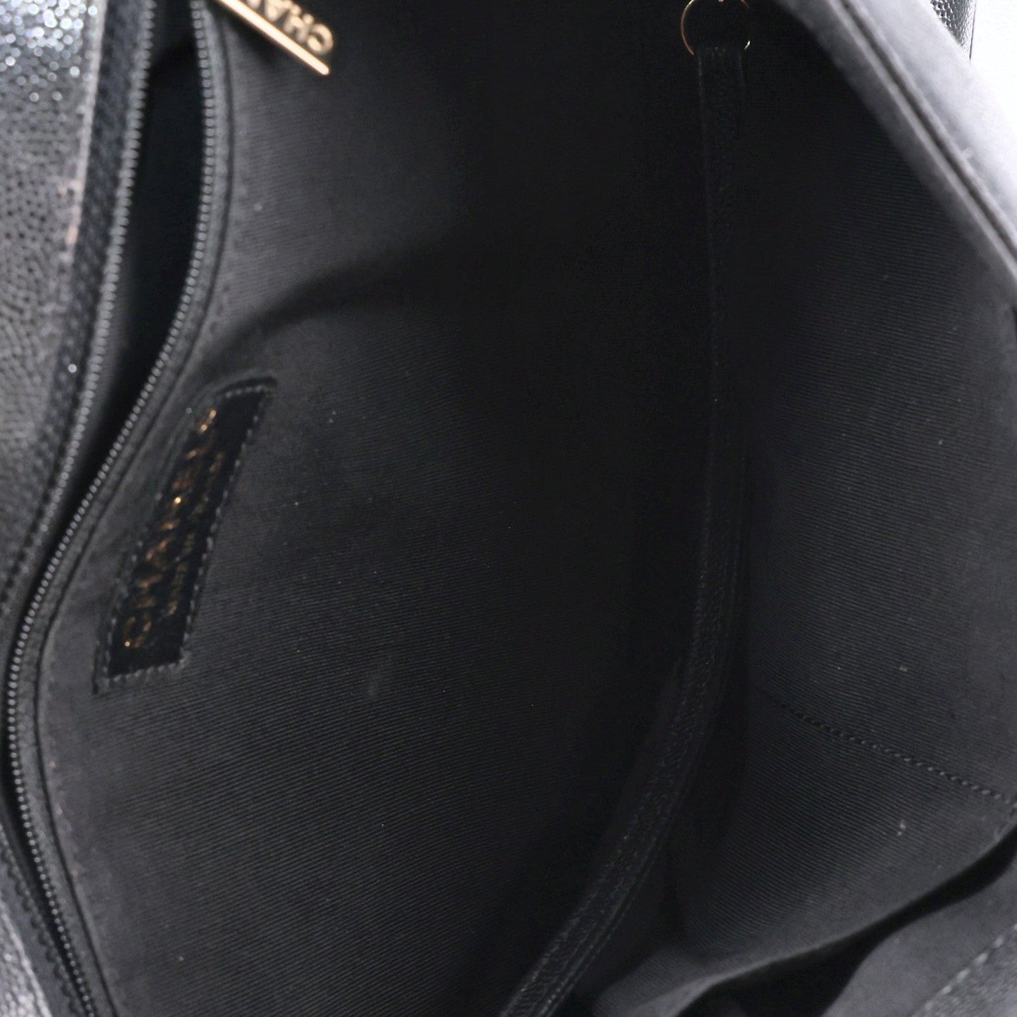 Caviar Quilted Large Boy Flap Black