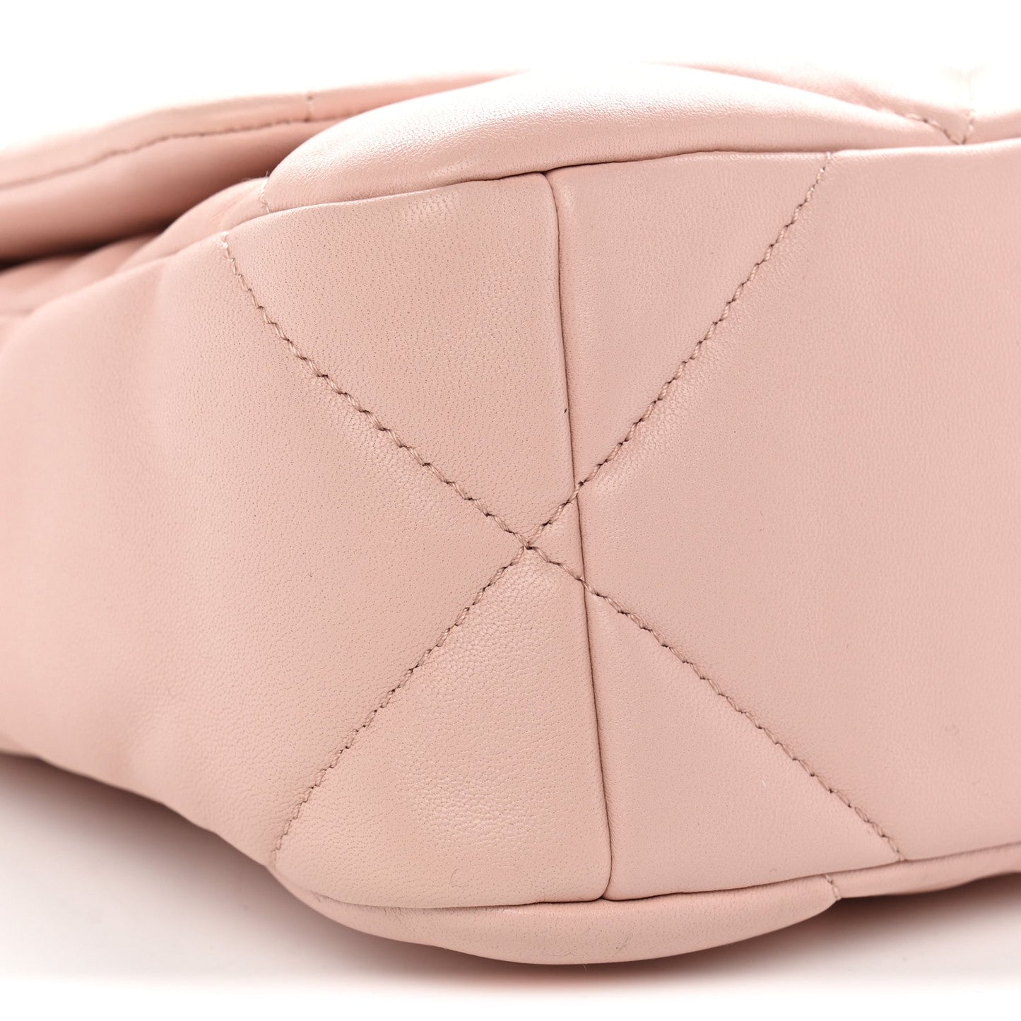 Lambskin Quilted Medium Chanel 19 Flap Light Pink