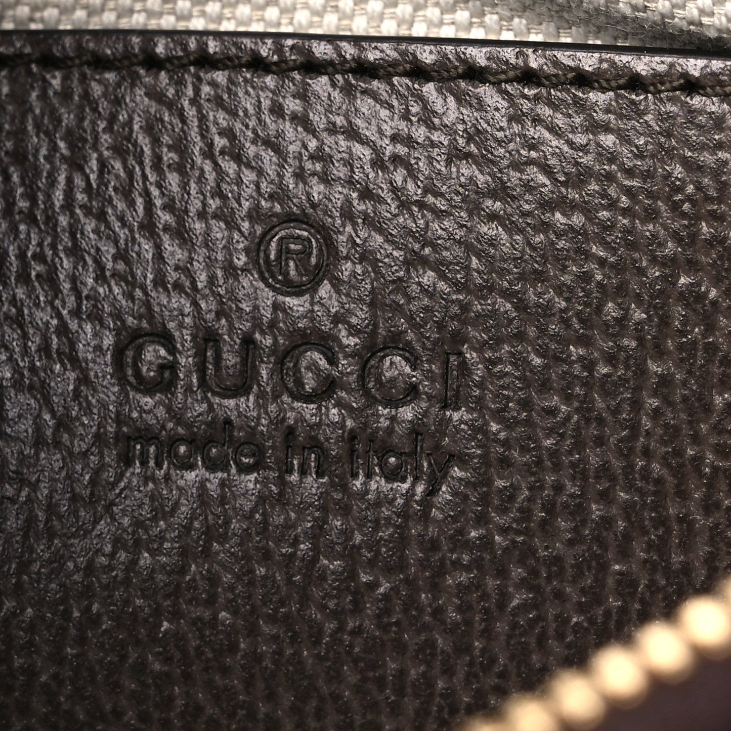 GG Supreme Monogram Textured Dollar Calfskin Web Small Ophidia GG Handbag Beige Ebony New Acero