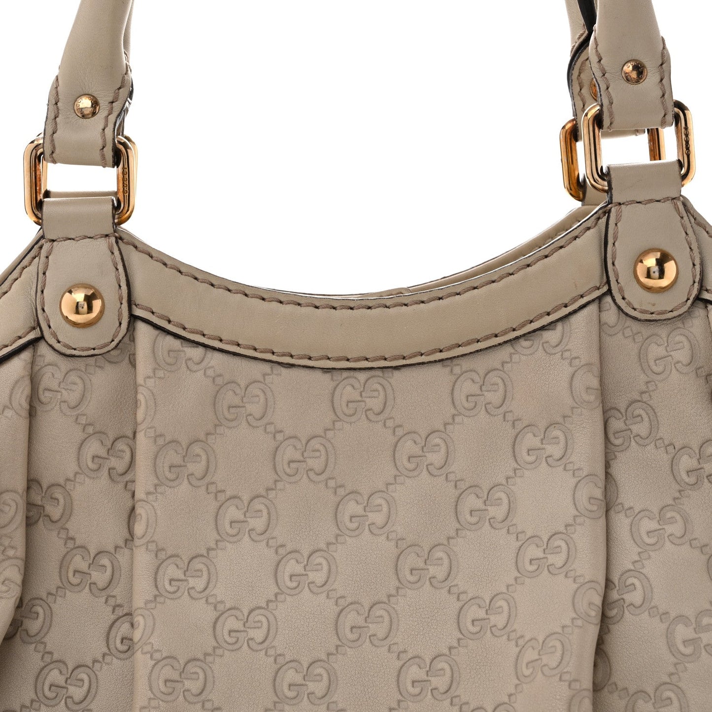 Guccissima Medium Sukey Tote Mystic White