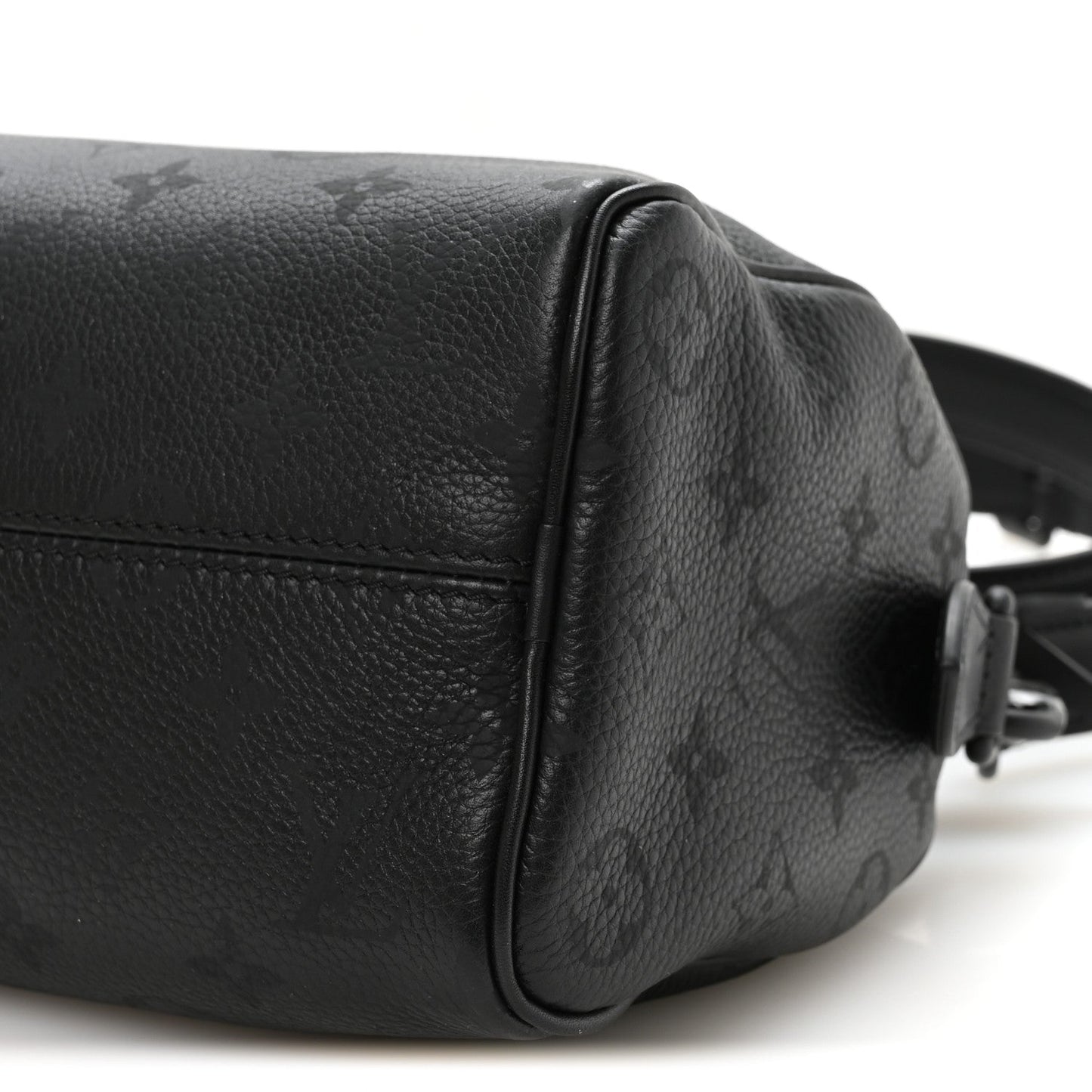 Calfskin Monogram Speedy P9 Bandouliere 20 Ultra Black