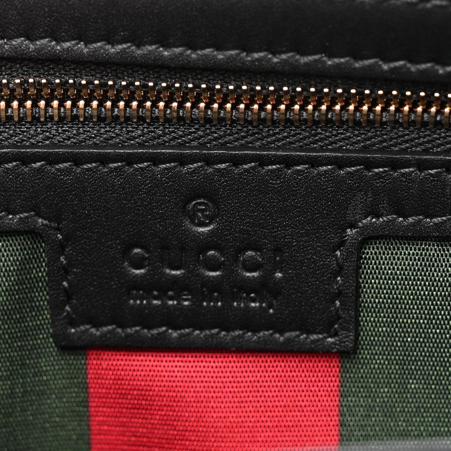 GG Emblem Monogram Wallet With Strap Beige Ebony Black