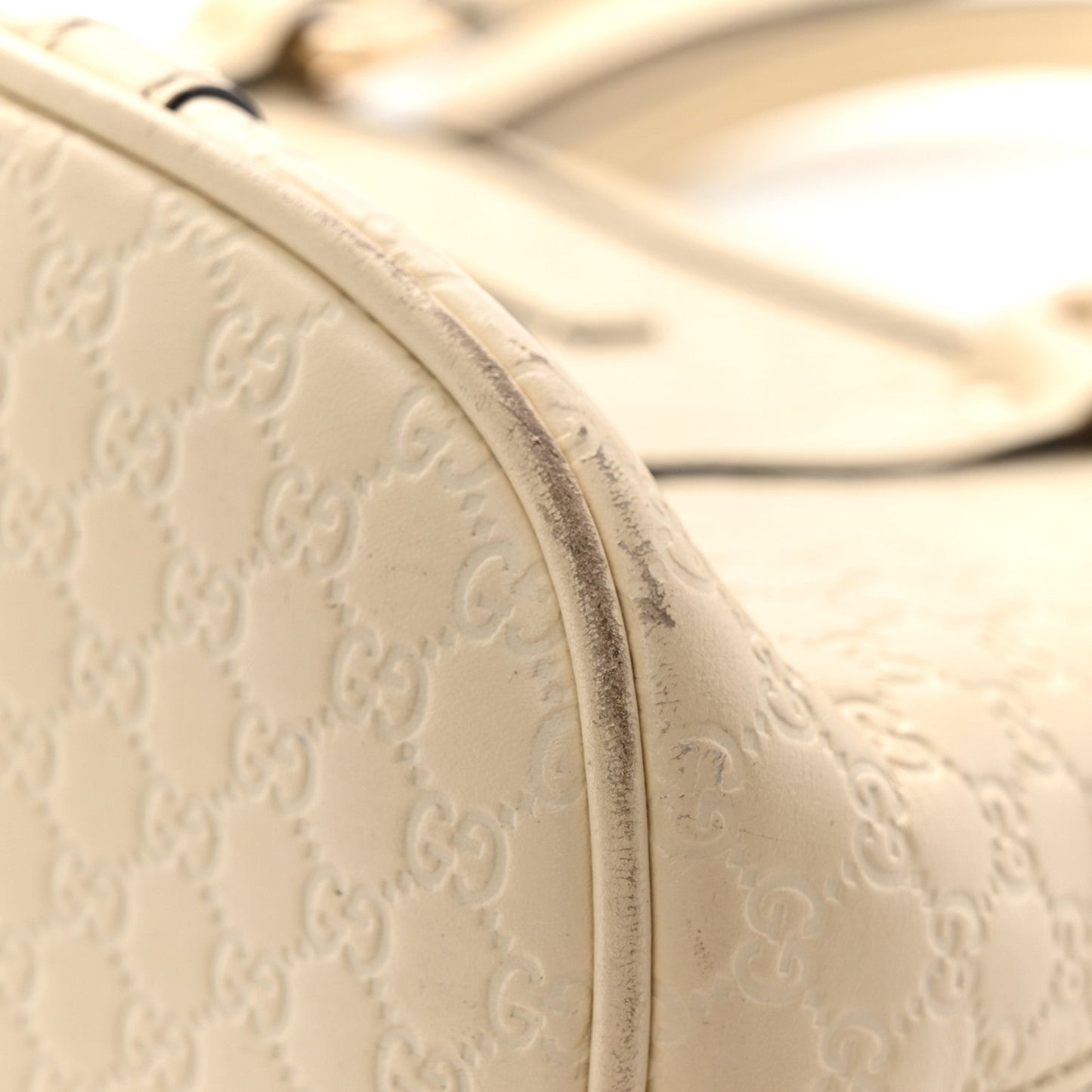 Soft Microguccissima Mini Dome Bag Ivoire