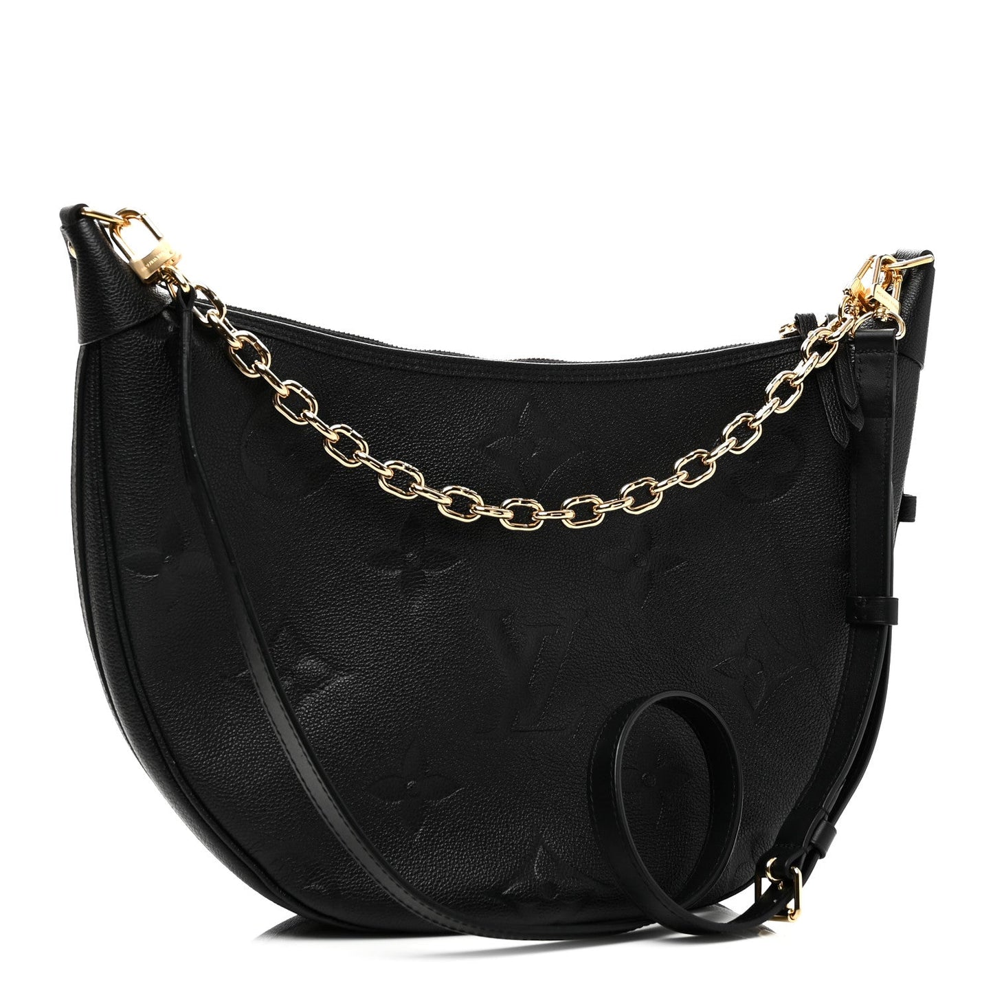 Empreinte Monogram Giant Loop Hobo Black